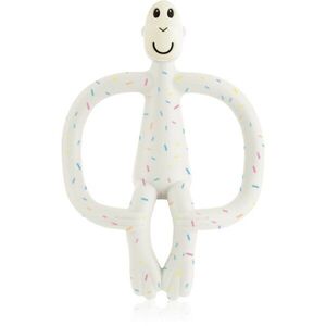 Matchstick Monkey Teething Toy and Gel Applicator rágóka 2in1 kefével Confetti Cream 1 db kép