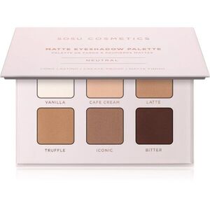 SOSU Cosmetics Matte Eyeshadow Palette szemhéjfesték paletta árnyalat Neutral 6x1.3 g kép