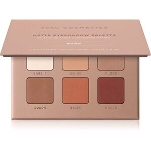 SOSU Cosmetics Matte Eyeshadow Palette szemhéjfesték paletta árnyalat Warm 6x1.3 g kép