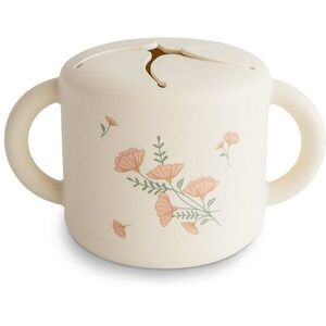 Mushie Baby Snack Cup bögre nassolnivaló Pink Flowers 1 db kép