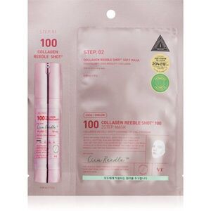 VT Cosmetics Collagen Reedle Shot 100 2 Step Mask kisimító és feszesítő maszk kétfázisú bőrápoláshoz 26.5 g kép