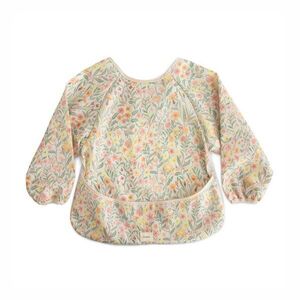 Mushie Long Sleeve Bib előke Pastel Blooms 6-24m 1 db kép