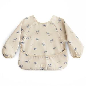Mushie Long Sleeve Bib előke Whales 6-24m 1 db kép