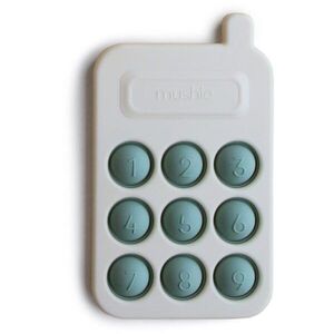 Mushie Pop-It Phone interaktív játék gyermekeknek Cambridge Blue 10m+ 1 db kép