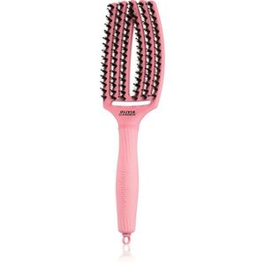 Olivia Garden Fingerbrush Boar & Nylon hajkefe nejlon- és vaddisznósörtékkel Soft Pink 1 db kép