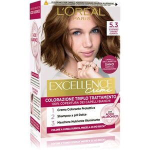 L’Oréal Paris Excellence Creme hajfesték árnyalat 5.3 Castano Chiaro Dorato 1 db kép