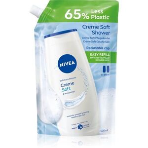 NIVEA Creme Soft krémes tusoló gél utántöltő 500 ml kép