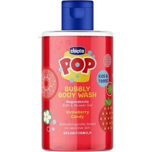 Chicco Pop Bubbly Body Wash tusoló- és fürdőgél gyermekeknek Strawberry Candy 300 ml kép