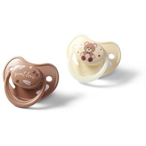 BabyOno Take Care Anatomical Silicone Soothers cumi Night & Day 0-6m 2 db kép