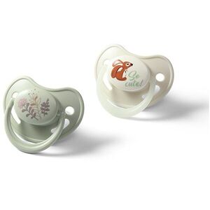 BabyOno Take Care Anatomical Silicone Soothers cumi Day & Night 6-18m 2 db kép