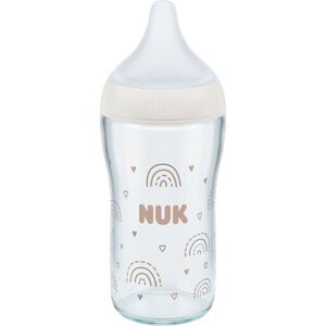 NUK Perfect Match Glass Bottle cumisüveg üvegből hőmérséklet-figyeléssel 3m+ 1 db kép