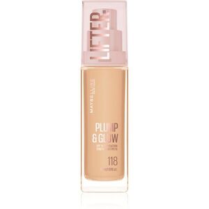 MAYBELLINE NEW YORK Lifter Plump & Glow élénkítő make-up a természetes hatásért árnyalat 118 30 ml kép