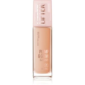 MAYBELLINE NEW YORK Lifter Plump & Glow élénkítő make-up a természetes hatásért árnyalat 120 30 ml kép
