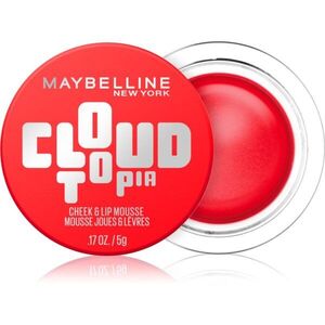 MAYBELLINE NEW YORK CloudTopia matt krémes arcpírositó az arcra és a szájra árnyalat 03 Divine Crimson 5 g kép