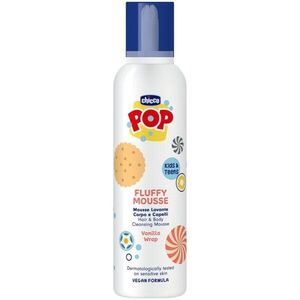 Chicco POP Fluffy Mousse Hair and Body hab testre és hajra Vanilla wrap 200 ml kép