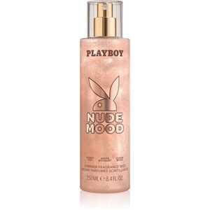Playboy Nude Mood testápoló spray csillámporral hölgyeknek 250 ml kép