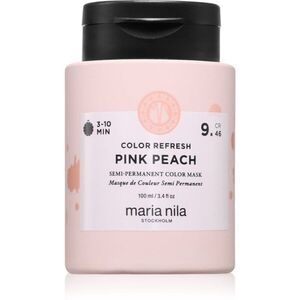 Maria Nila Colour Refresh gyengéd tápláló maszk tartós színes pigmentekkel árnyalat Pink Peach 9.46 100 ml kép