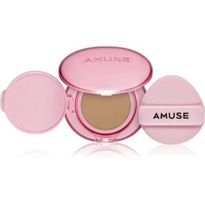 AMUSE Dew Power Vegan Cushion tartós alapozó sminkszivaccsal az élénk és kisimított arcbőrért árnyalat 04 Tan 15 g kép
