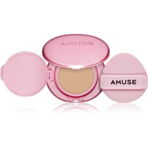 AMUSE Dew Power Vegan Cushion tartós alapozó sminkszivaccsal az élénk és kisimított arcbőrért árnyalat 03 Honey 15 g kép
