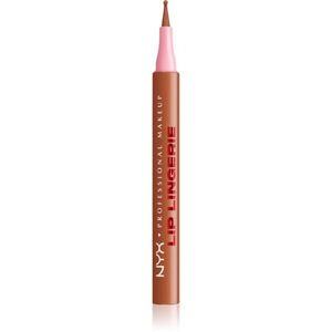 NYX Professional Makeup Lip Lingerie ajakfilc a hosszan tartó hatásért árnyalat 03 Barely There 1 ml kép