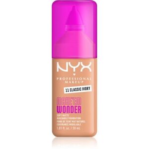 NYX Professional Makeup Make ‘Em Wonder könnyű mattító alapozó árnyalat 11 Classic Ivory 30 ml kép