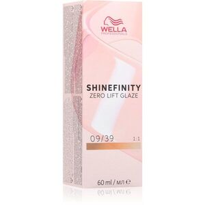 Wella Professionals Shinefinity Zero Lift Glaze tartós hajszínező árnyalat 09/39 60 ml kép