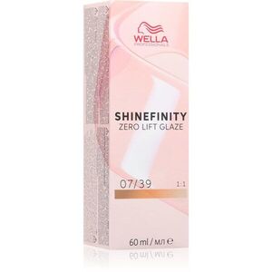 Wella Professionals Shinefinity Zero Lift Glaze tartós hajszínező árnyalat 7/39 60 ml kép