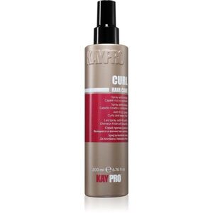 Kaypro Curl Hair Care Anti-Frizz Spray leöblítést nem igénylő ápolás a hullámos és göndör hajra 200 ml kép