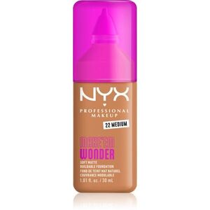 NYX Professional Makeup Make ‘Em Wonder könnyű mattító alapozó árnyalat 22 Medium 30 ml kép