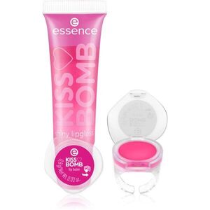 essence KISS BOMB shiny lipgloss & lip balm ajakápoló készlet kép