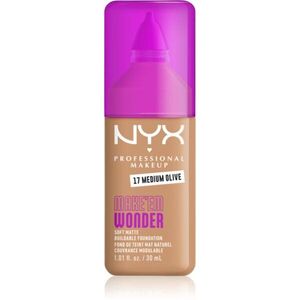 NYX Professional Makeup Make ‘Em Wonder könnyű mattító alapozó árnyalat 17 Medium olive 30 ml kép