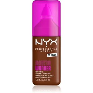 NYX Professional Makeup Make ‘Em Wonder könnyű mattító alapozó árnyalat 39 Cocoa 30 ml kép
