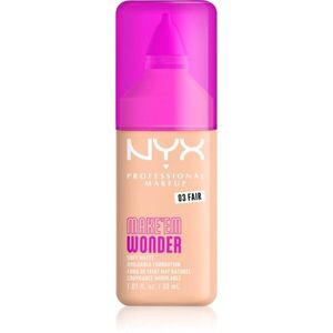 NYX Professional Makeup Make ‘Em Wonder könnyű mattító alapozó árnyalat 03 Fair 30 ml kép