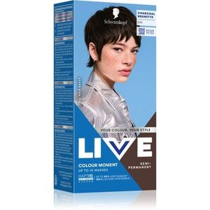 Schwarzkopf LIVE Colour Moment féltartós hajfesték árnyalat 010 Charcoal Brunette 50 ml kép
