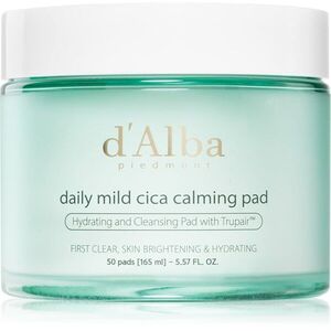 d'Alba Daily Mild Cica Calming Pad bőrnyugtató korongok a bőr intenzív hidratálásához 50 db kép