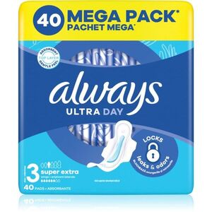 Always Ultra Super Extra Size 3 egészségügyi betétek szárnyakkal 40 db kép