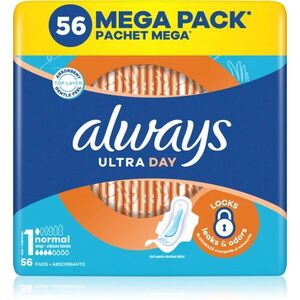 Always Ultra Normal Size 1 egészségügyi betétek szárnyakkal 56 db kép