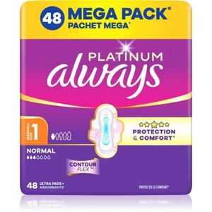 Always Platinum Normal Size 1 egészségügyi betétek szárnyakkal 48 db kép