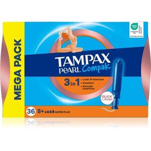Tampax Pearl Compak Super Plus tamponok applikátorral 36 db kép