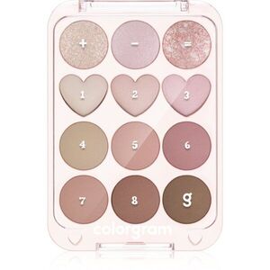 Colorgram Pin Point Eyeshadow Palette szemhéjfesték paletta a tökéletes küllemért árnyalat 02 Pink+Mauve 9.9 g kép
