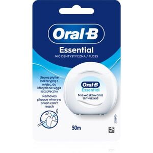 Oral-B Essential Floss Unwaxed viaszmentes fogselyem 50 m kép