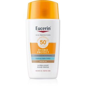 Eucerin Sun Hydro Protect tonizáló napozó folyadék SPF 50+ árnyalat Medium 50 ml kép