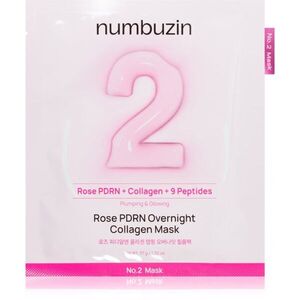Numbuzin No. 2 Rose PDRN OverNight Collagen Mask mélyen tápláló maszk éjszakára 4 db kép