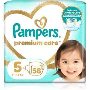 Pampers Premium Care Size 5 eldobható pelenkák 11-16 kg 58 db kép