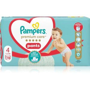 Pampers Premium Care Pants Size 4 eldobható nadrágpelenkák 9-15 kg 58 db kép