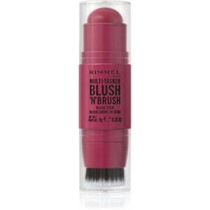 Rimmel Multi-Tasker Blush'N'brush pirosító stick ecsettel árnyalat 200 Fushia Glam 8 g kép