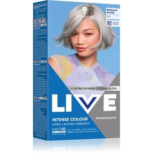 Schwarzkopf LIVE Intense Colour tartós hajfesték árnyalat U71 Metallic Silver 1 db kép