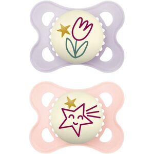 MAM Original Night 0m+ cumi Purple/ Pink 2 db kép