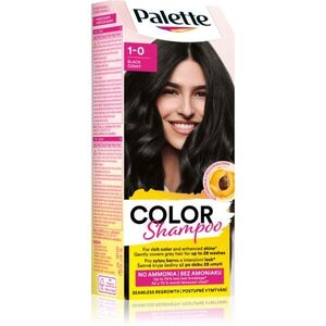 Schwarzkopf Palette Color Shampoo tonizáló sampon árnyalat 1-0 (113) Black 50 ml kép