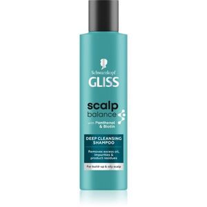 Schwarzkopf Gliss Scalp Balance mélyen tisztító sampon a zsíros fejbőrre 200 ml kép